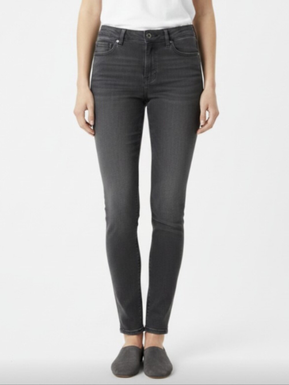 TALBOTS! LUXE DOVE GRAY ULTRA STRETCH FLAWLESS 5 POCKET JEGGINGS, JEANS! SZ 4P